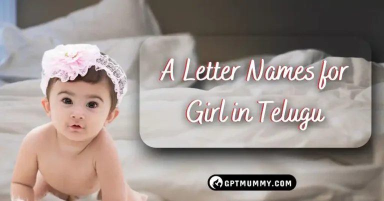 A Letter Names for Girl in Telugu