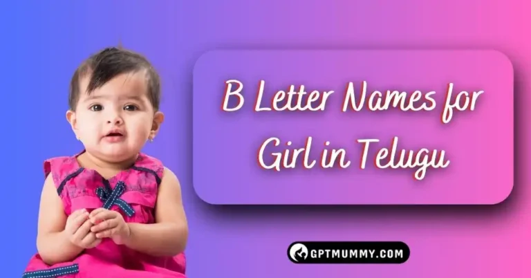 Beautiful 200+ ᐅ B letter names for girl in Telugu