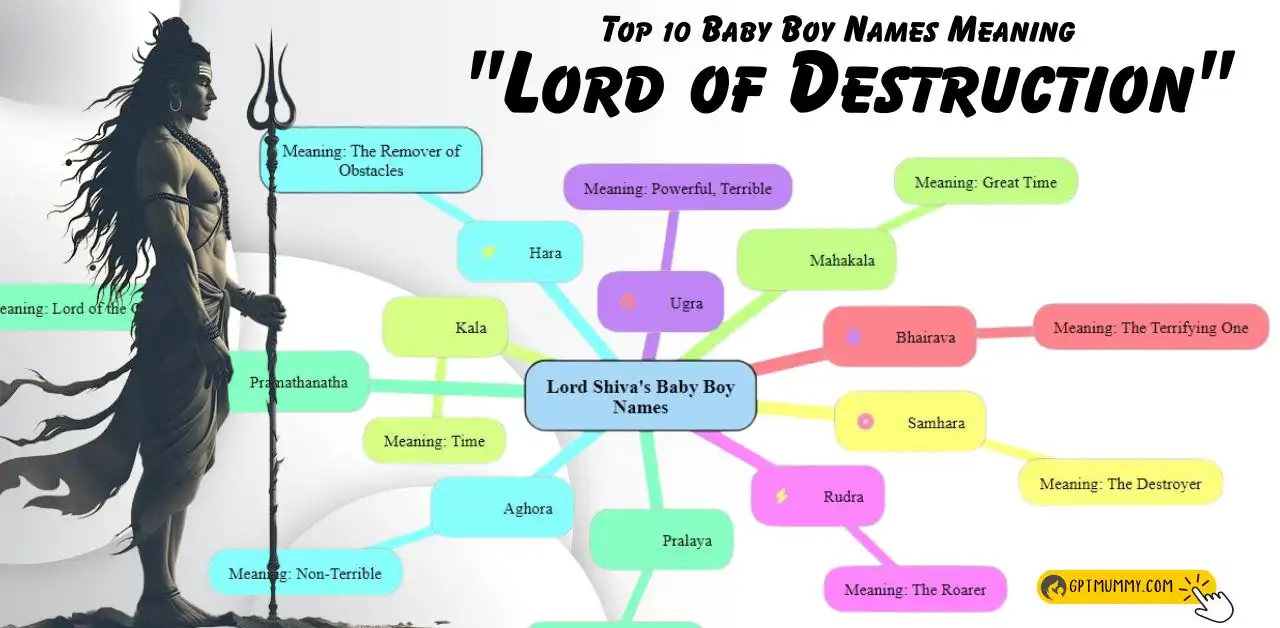 Top 10 Baby Boy Names Meaning Lord of Destruction