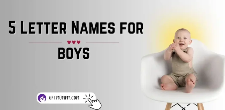 5 letter names for boy Five Letter Boy Names