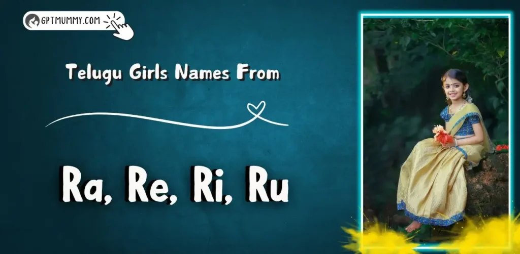 Ra, Re, Ri, Ru letter names for girl in Telugu