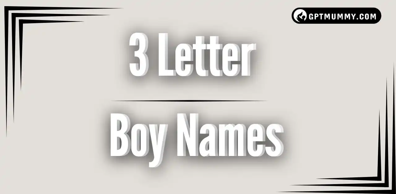 3 Letter Boy Names Three Letter Boy Names