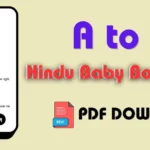 A to Z Hindu Baby Boy Names PDF Free Download