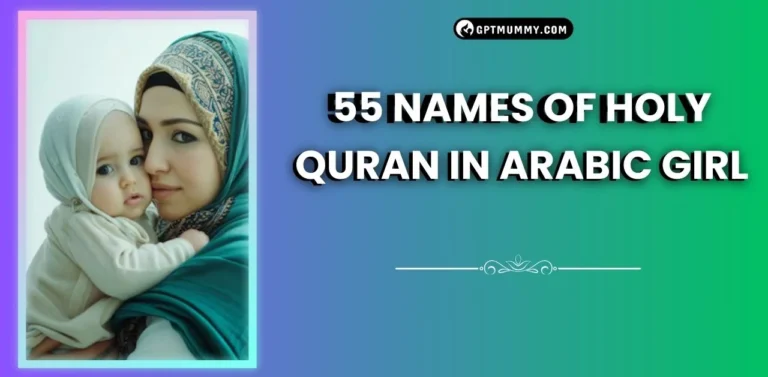 55 Names of Holy Quran in Arabic Girl