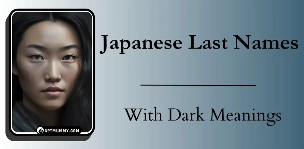 Best Japanese Last Names With Dark Meanings