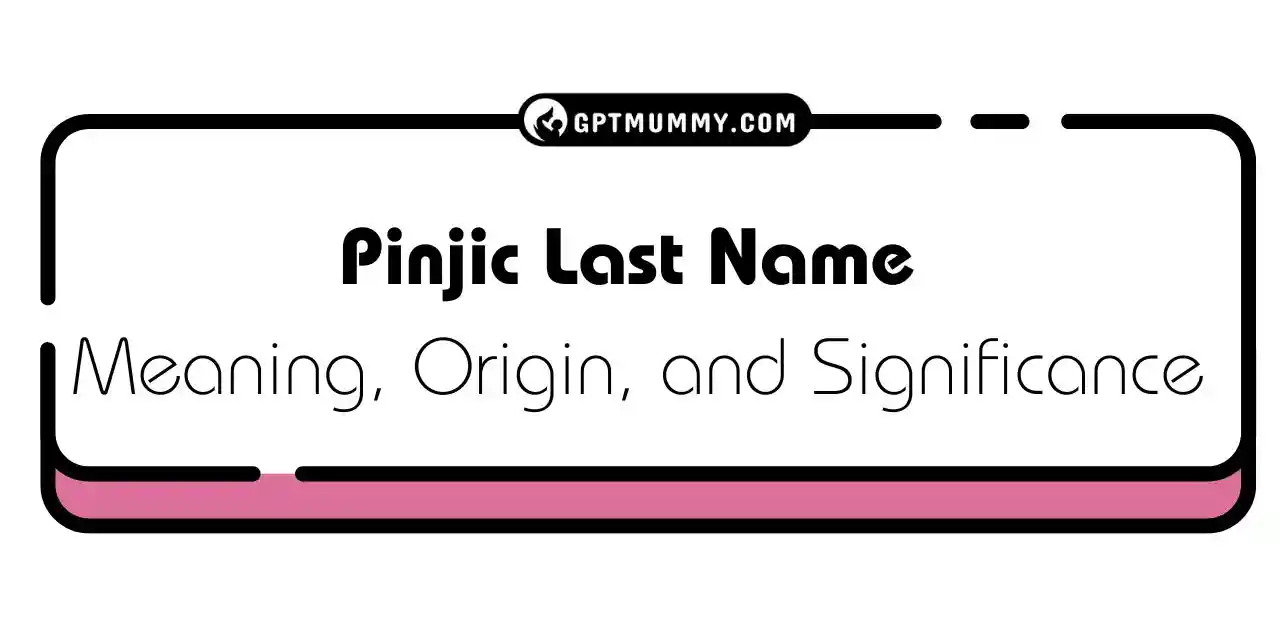 Pinjic Last Name Meaning, Origin, and Significance